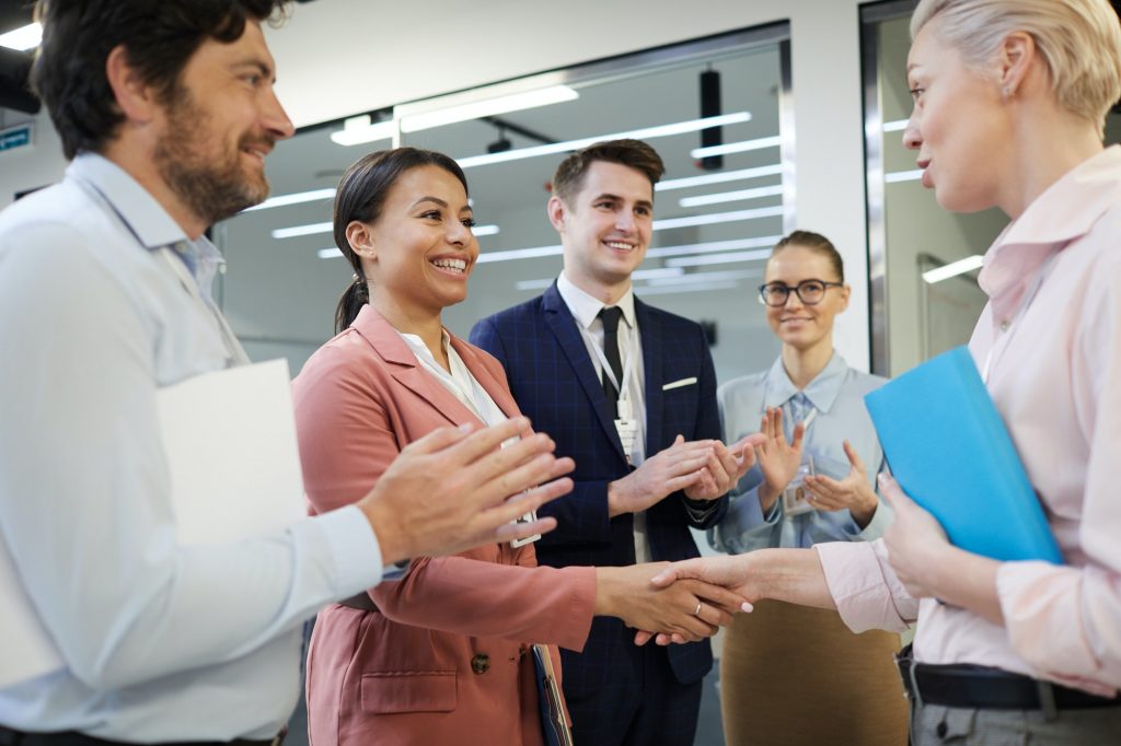 Business partners concluding a deal